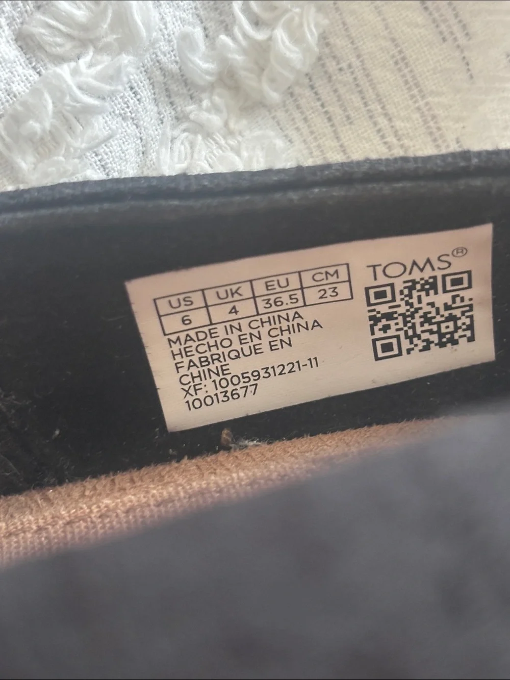 TOMS size 6 Black Suede Peep-Toe Wedge Heels